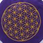 Preview: Meditationskissen Blume des Lebens, violett