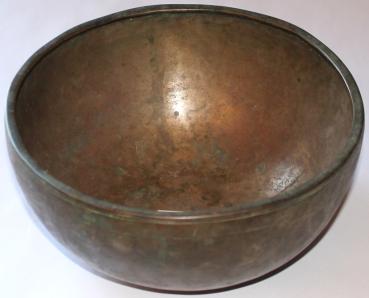 Planetenschale® antik Körper und Seele verbinden & Erkenntnisse haben mit Wasserstoffgamma, Ø 19,2 cm, 1100-1200 Gramm inkl. Klöppel