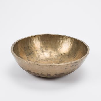 Planetenschale® antik Vitalisieren und gestärkt werden & Geistige Wachheit mit Tageston & Merkur, Ø 19,2 cm, 900-1000 Gramm inkl. Klöppel