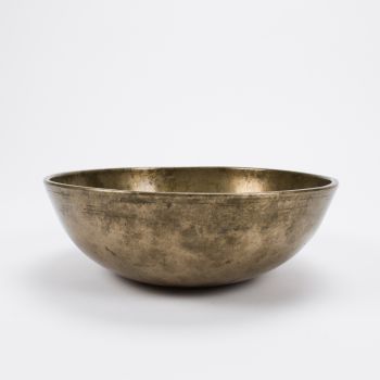 Planetenschale® antik Meditationen mit beruhigten Gedanken & Gedankenruhe mit Thetawellen, Ø 17,6 cm, 700-800 Gramm inkl. Klöppel