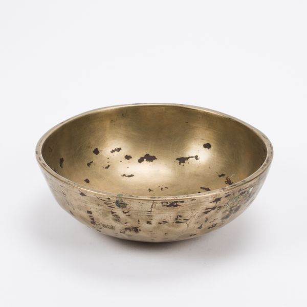 Planetenschale® antik Innere Tiefe fühlen & Seelenkraft stärken mit Alphawellen & Mond, Ø 14,5 cm, 180-260 Gramm inkl. Klöppel