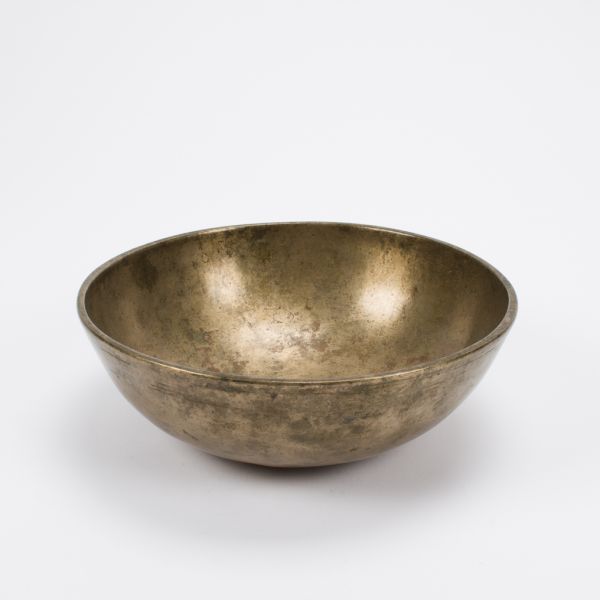 Planetenschale® antik Meditationen mit beruhigten Gedanken & Gedankenruhe mit Thetawellen, Ø 17,6 cm, 700-800 Gramm inkl. Klöppel