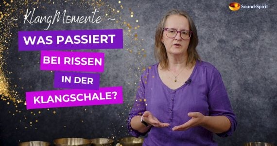 Klangschalen mit Rissen