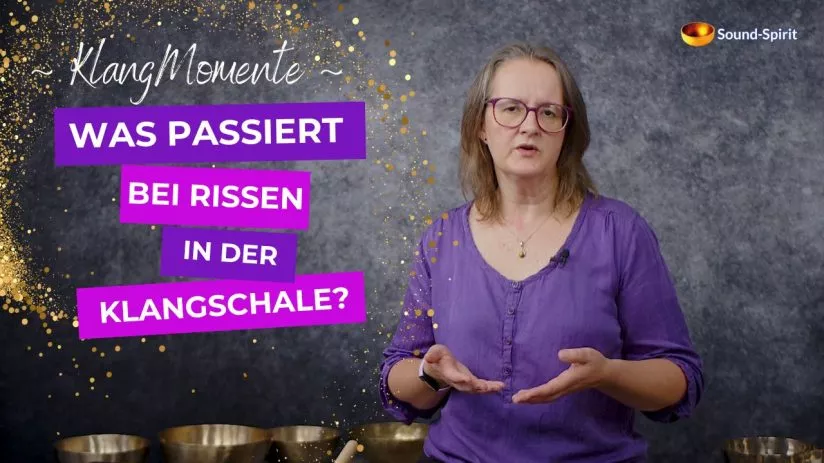 Klangschalen mit Rissen