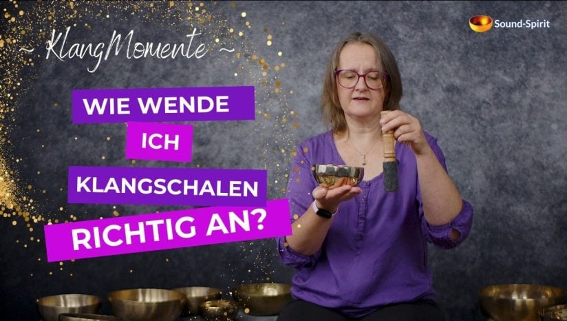 Klangschalen Anwendung